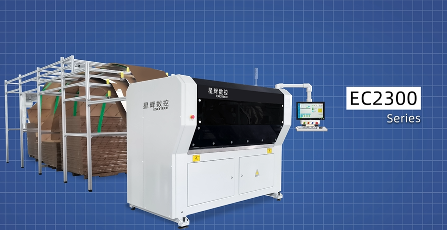 Excitech CNC 2300 boksfremstillingsmaskin, smarte pakkeløsninger!