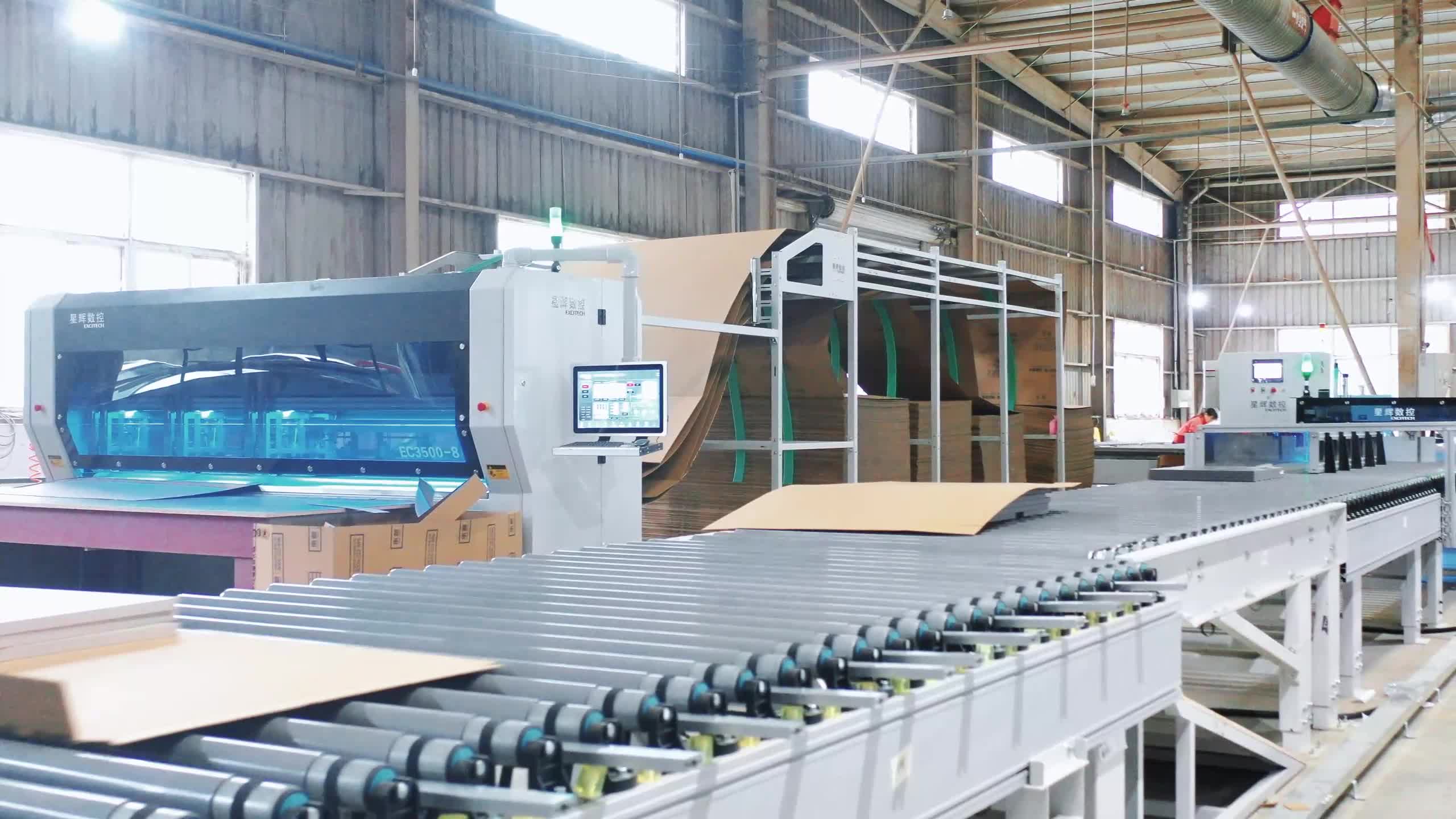 Sakdeling av Excitech CNC Sichuan Chengdu Impression Packaging Line Project.