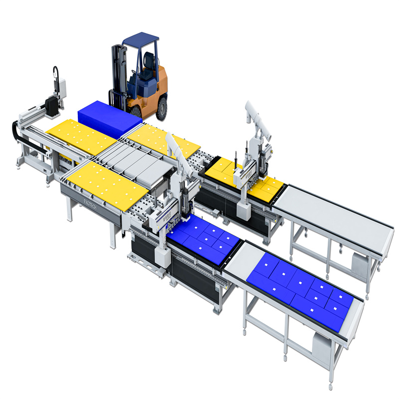Trebearbeiding CNC Intelligent Furniture Factory Nesting Unit